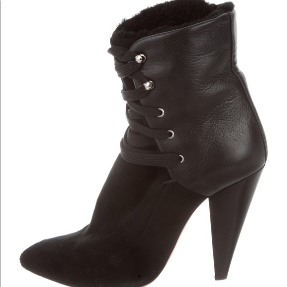 IRO Suede Lace Up Ankle Booties 39 - Picture 6 of 6
